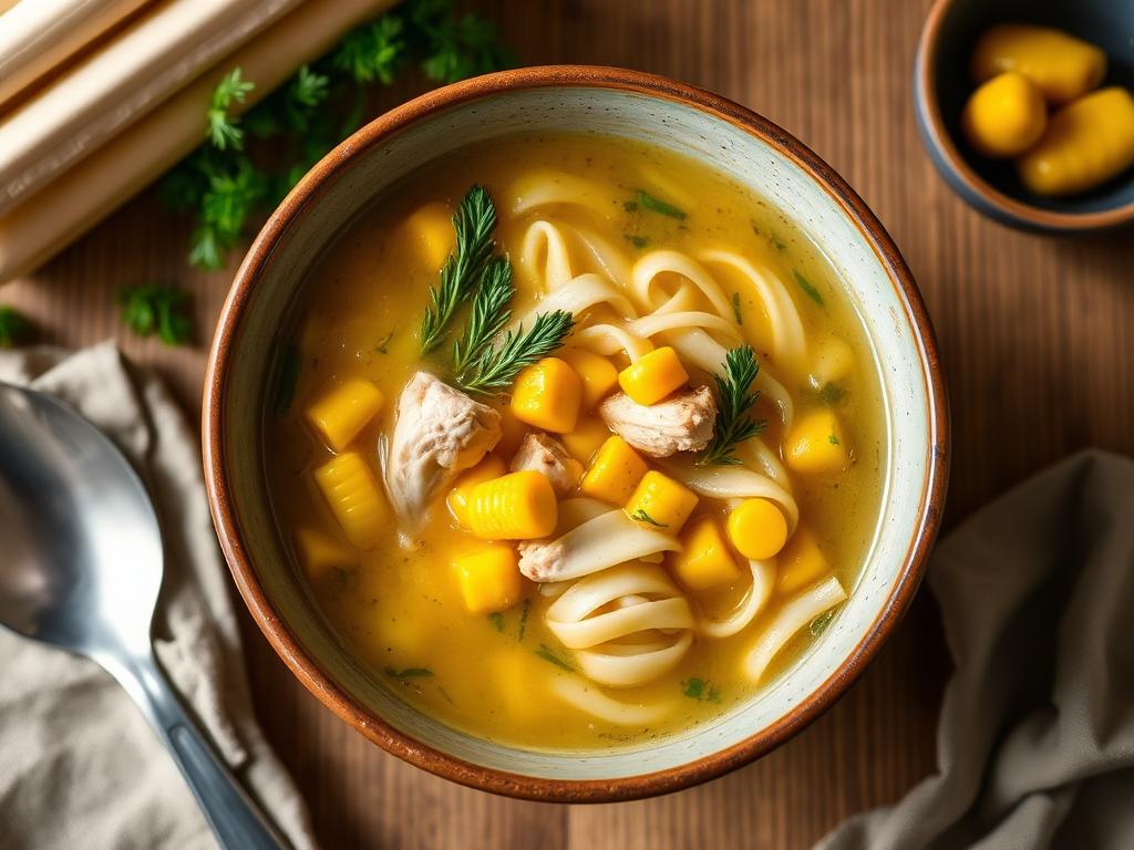 Amish Country Chicken Corn Soup β Pennsylvania, United States
