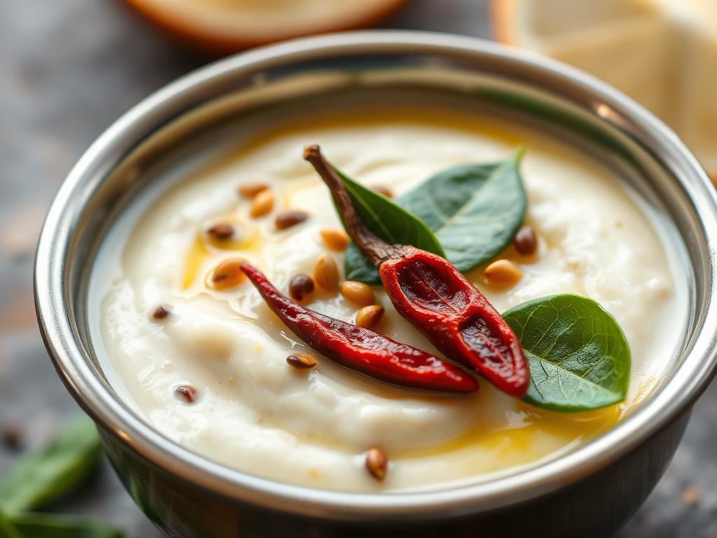 Andaman Coconut Chutney with Curry Leaf Tempering — Andaman and Nicobar Islands, India