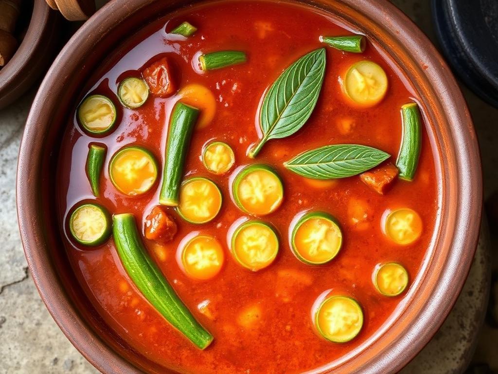Bendakaya Pulusu (Okra in Tangy Tamarind Gravy) — Andhra Pradesh, India