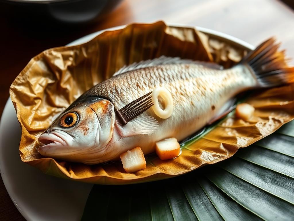 Umu-Baked Fish in Banana Leaf โ American Samoa, United States