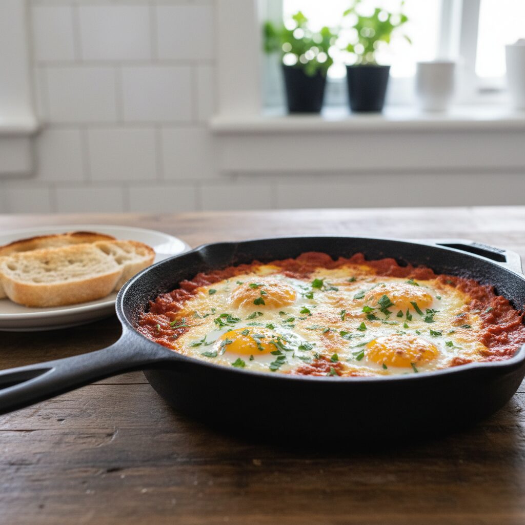 Baked Eggs with Tomato and Feta — Australian Capital Territory, Australia