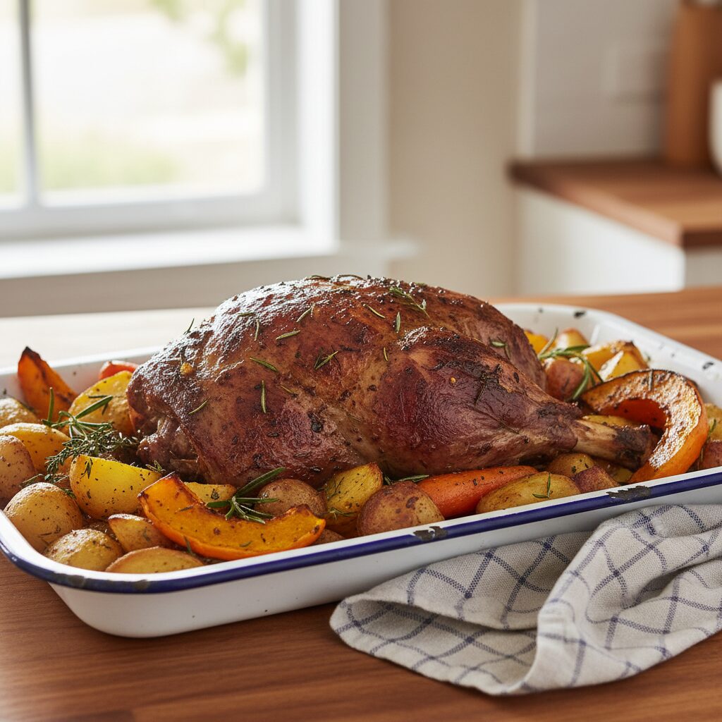 Canberra Market Roast Lamb with Tablelands Vegetables — Australian Capital Territory, Australia