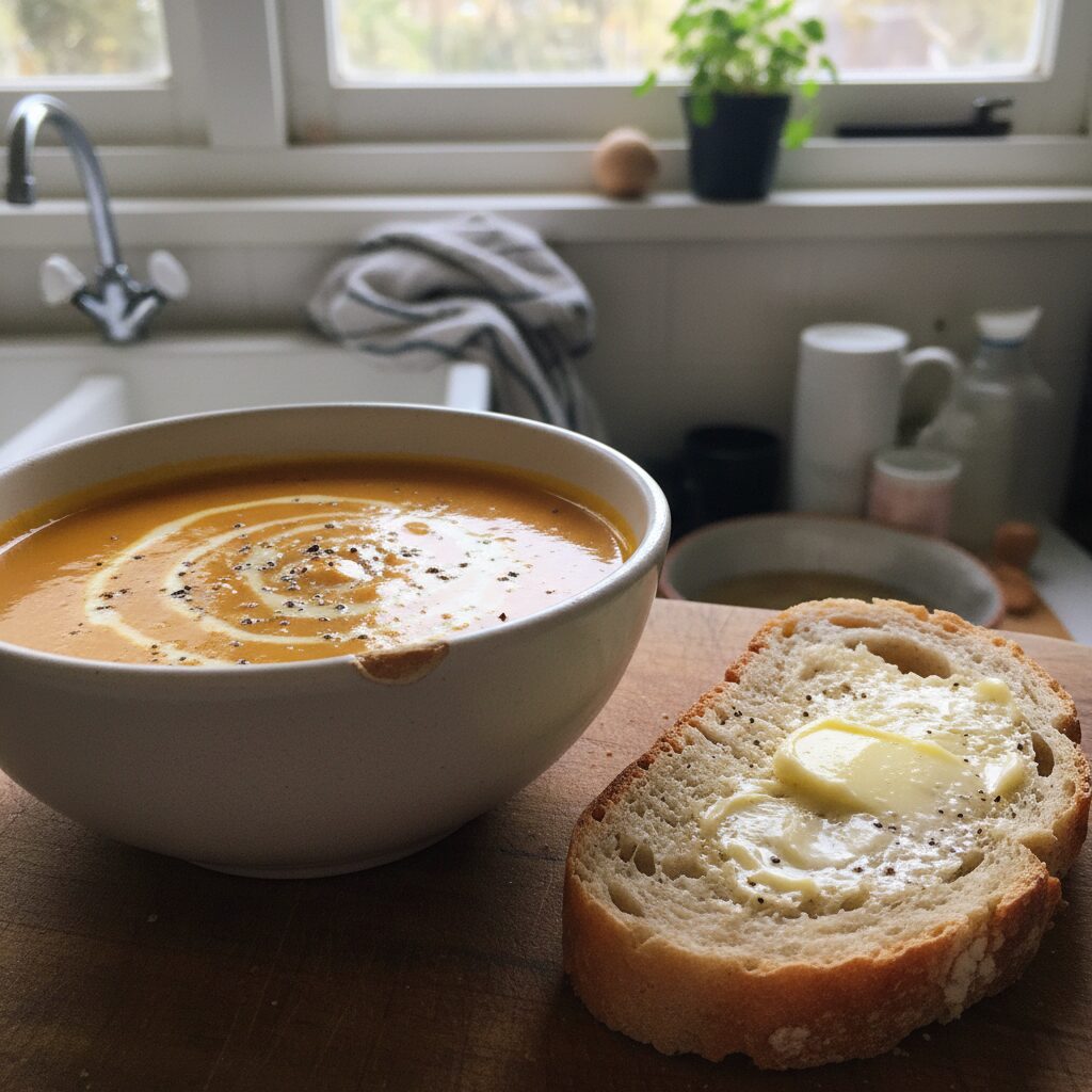 Pumpkin Soup with Crusty Bread — Australian Capital Territory, Australia