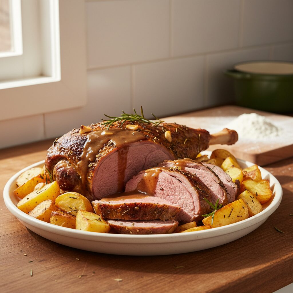 Roast Lamb with Rosemary and Gravy — Australian Capital Territory, Australia