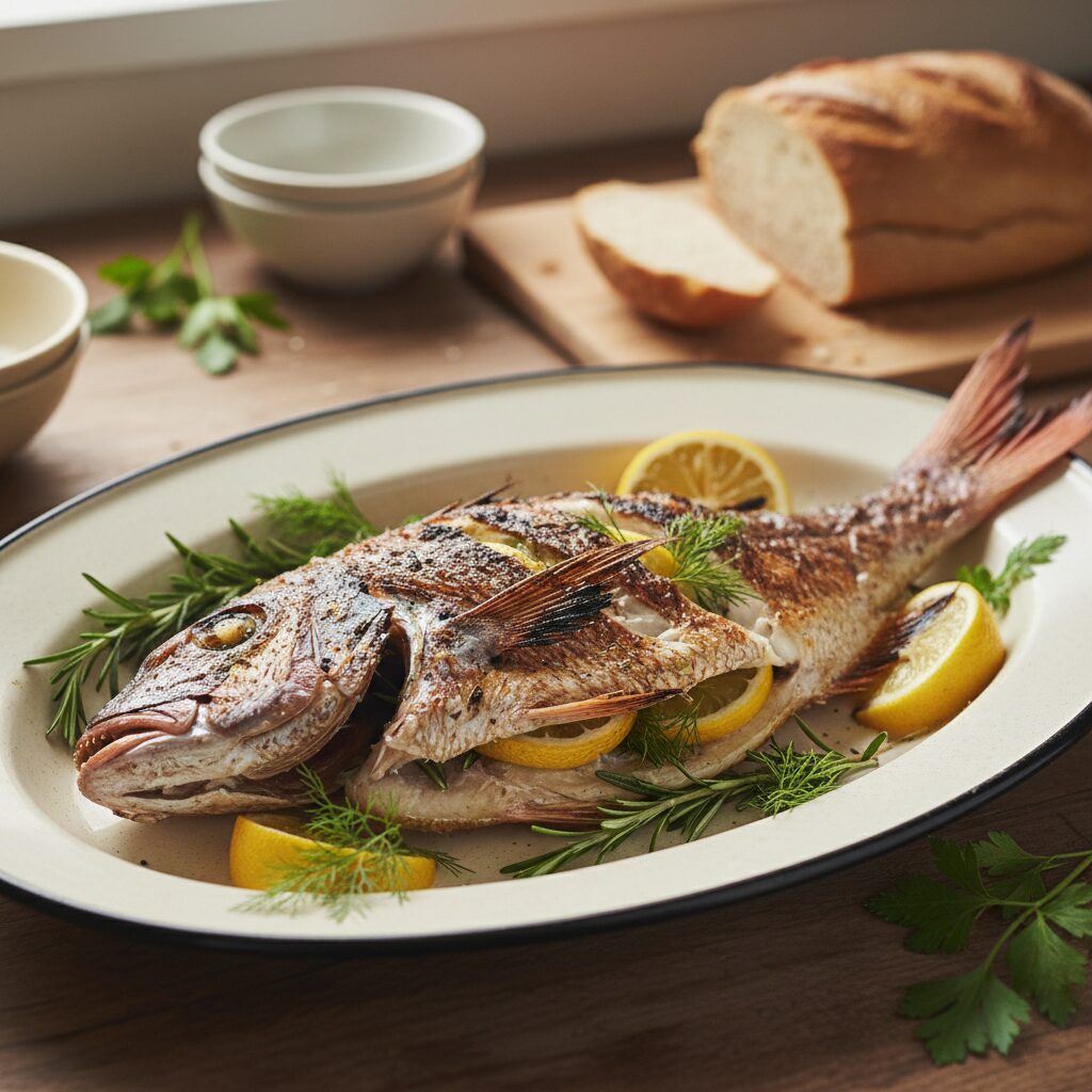 Barbecued Whole Fish with Herbs — New South Wales, Australia
