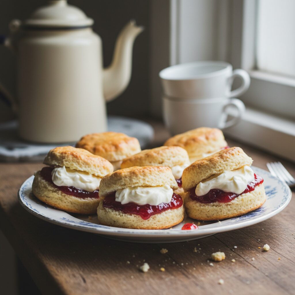 Plain Scones with Jam and Cream — New South Wales, Australia
