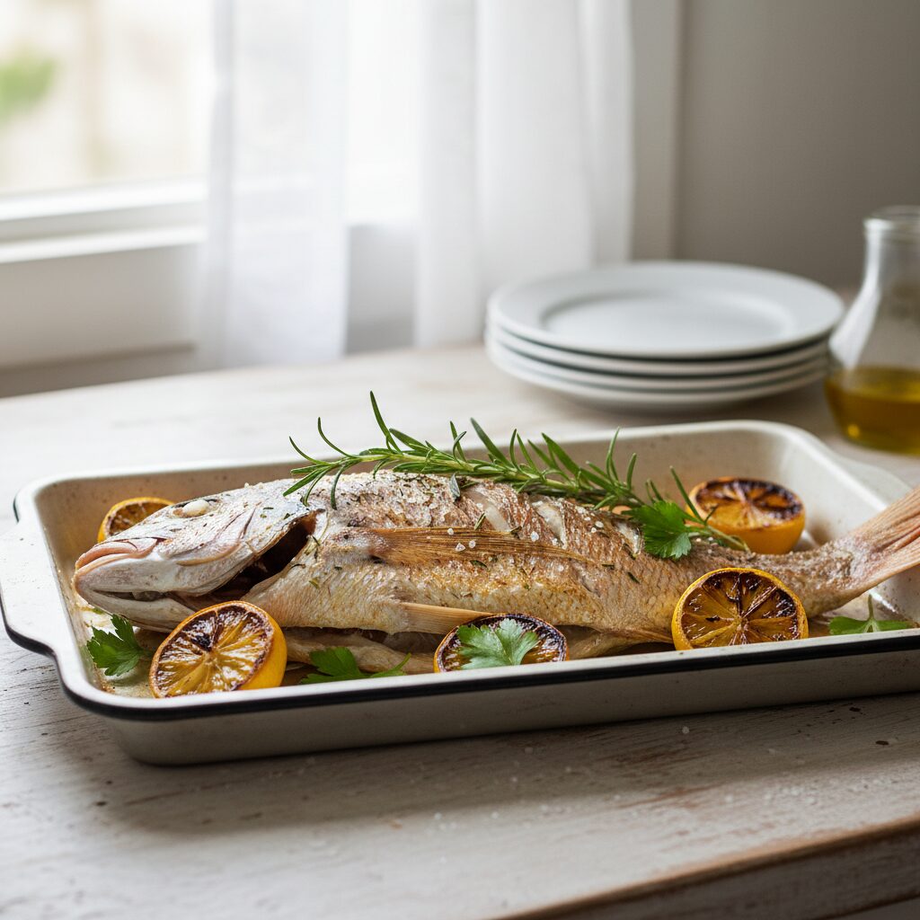 Whole Baked Snapper with Lemon โ New South Wales, Australia