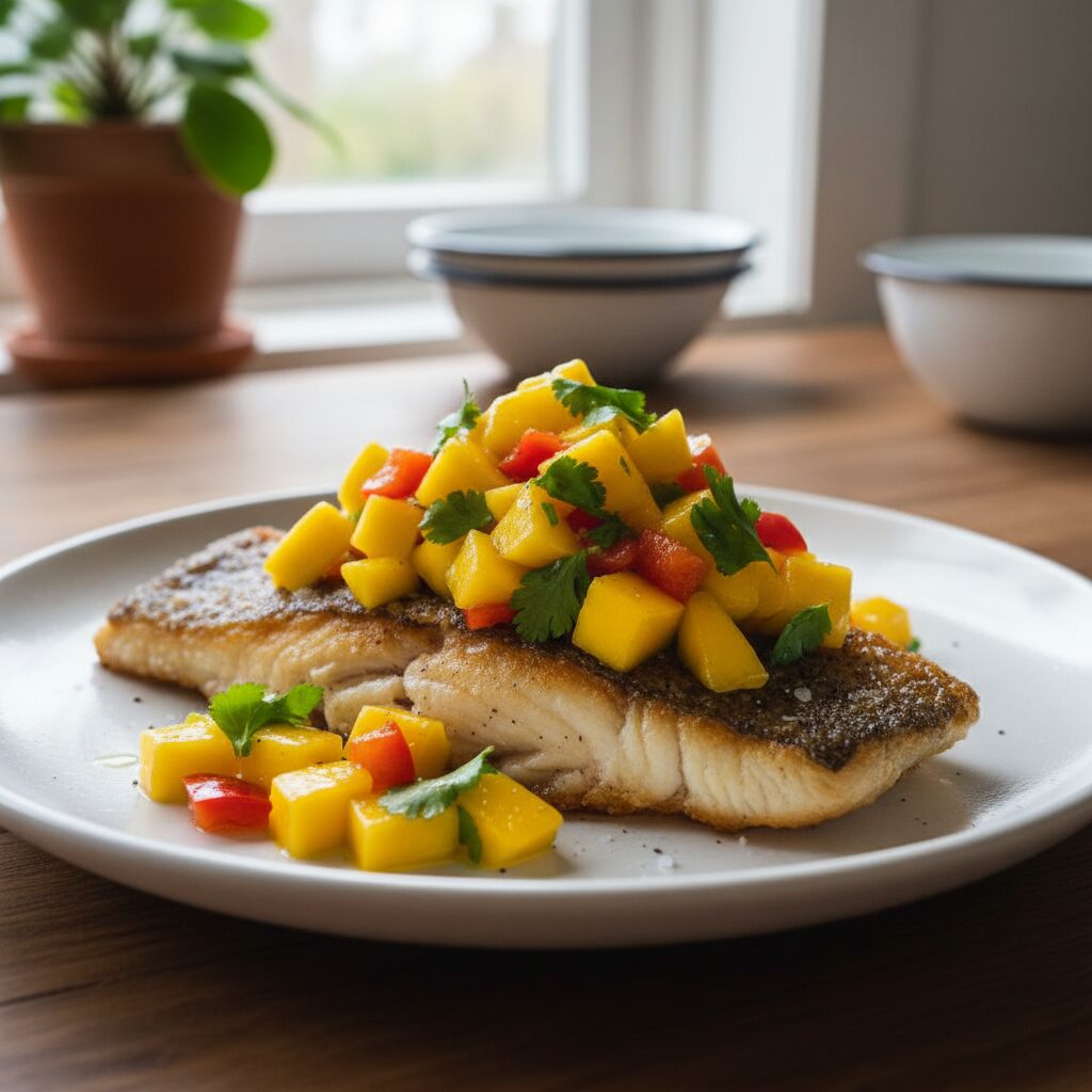 Barramundi with Mango Salsa — Northern Territory, Australia