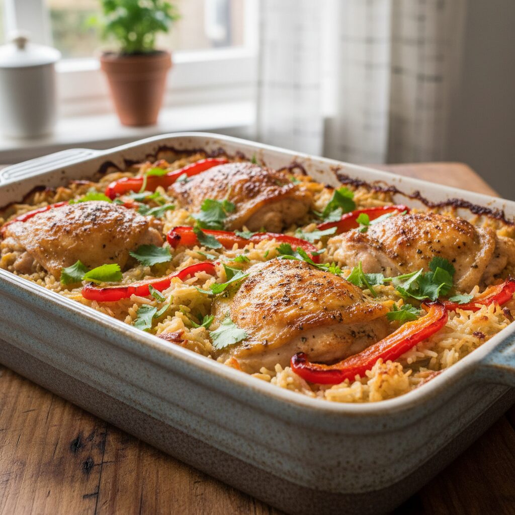 Top End Chicken and Coconut Rice Bake — Northern Territory, Australia