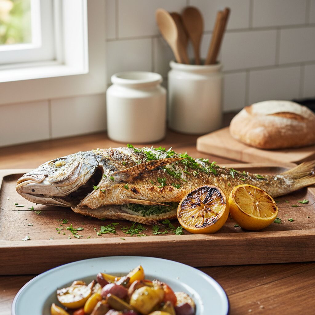 Whole Grilled Reef Fish with Lemon — Northern Territory, Australia
