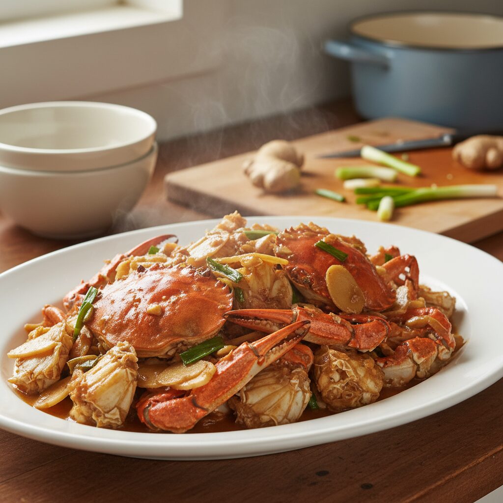 Mud Crab with Ginger and Spring Onion — Northern Territory, Australia