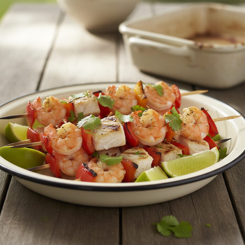 Seafood Skewers with Lime and Coriander — Northern Territory, Australia