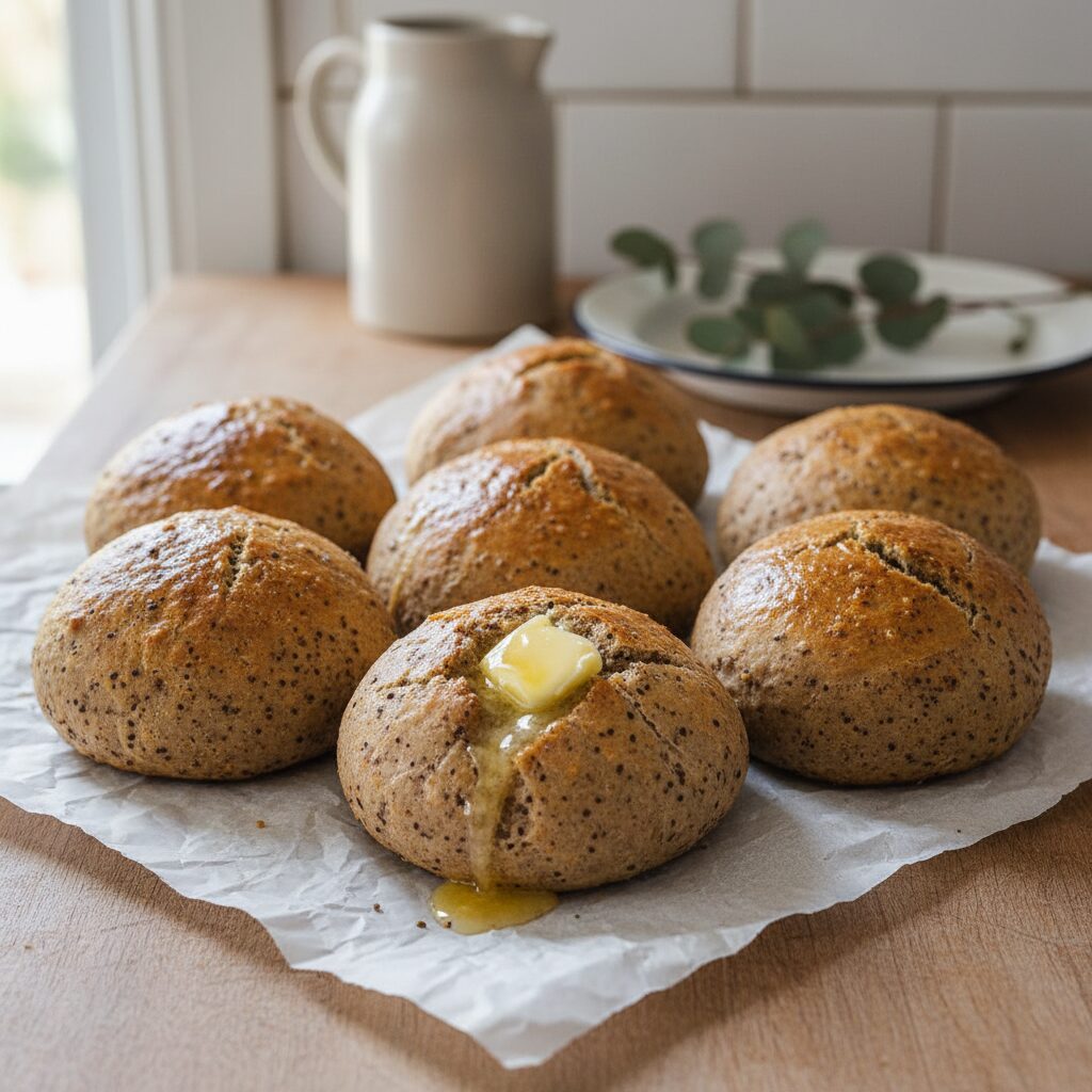 Modern Australian Wattleseed Damper Rolls — Northern Territory, Australia