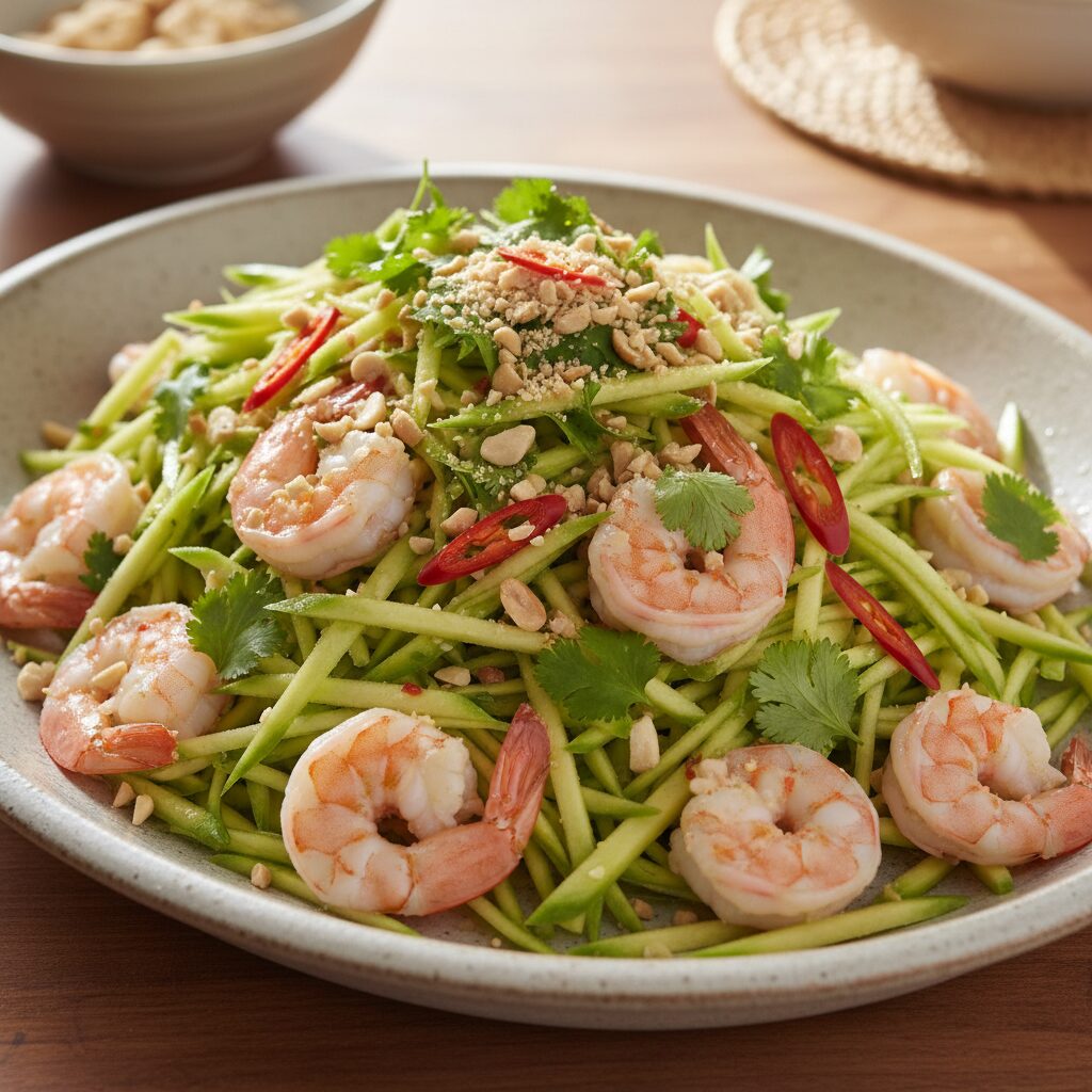 Green Mango Salad with Prawns — Queensland, Australia