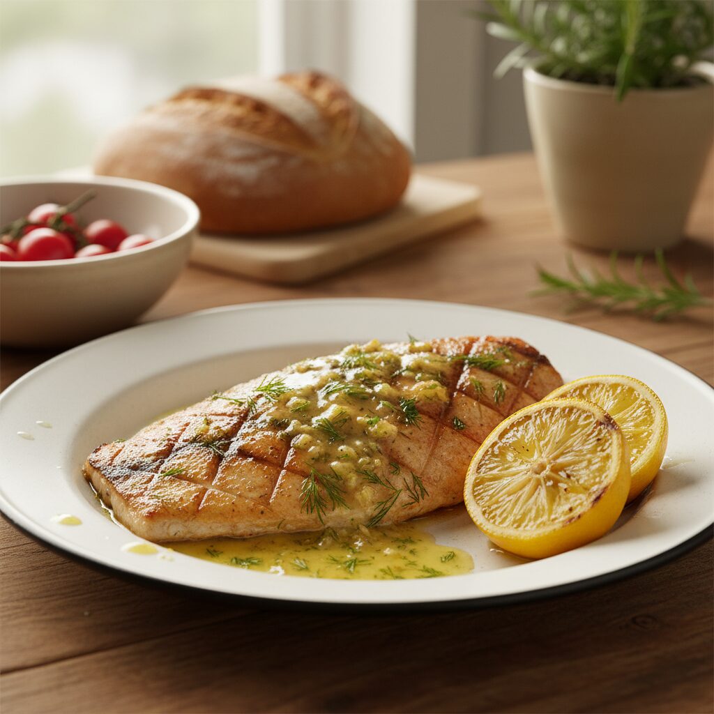 Grilled Barramundi with Lemon Butter — Queensland, Australia