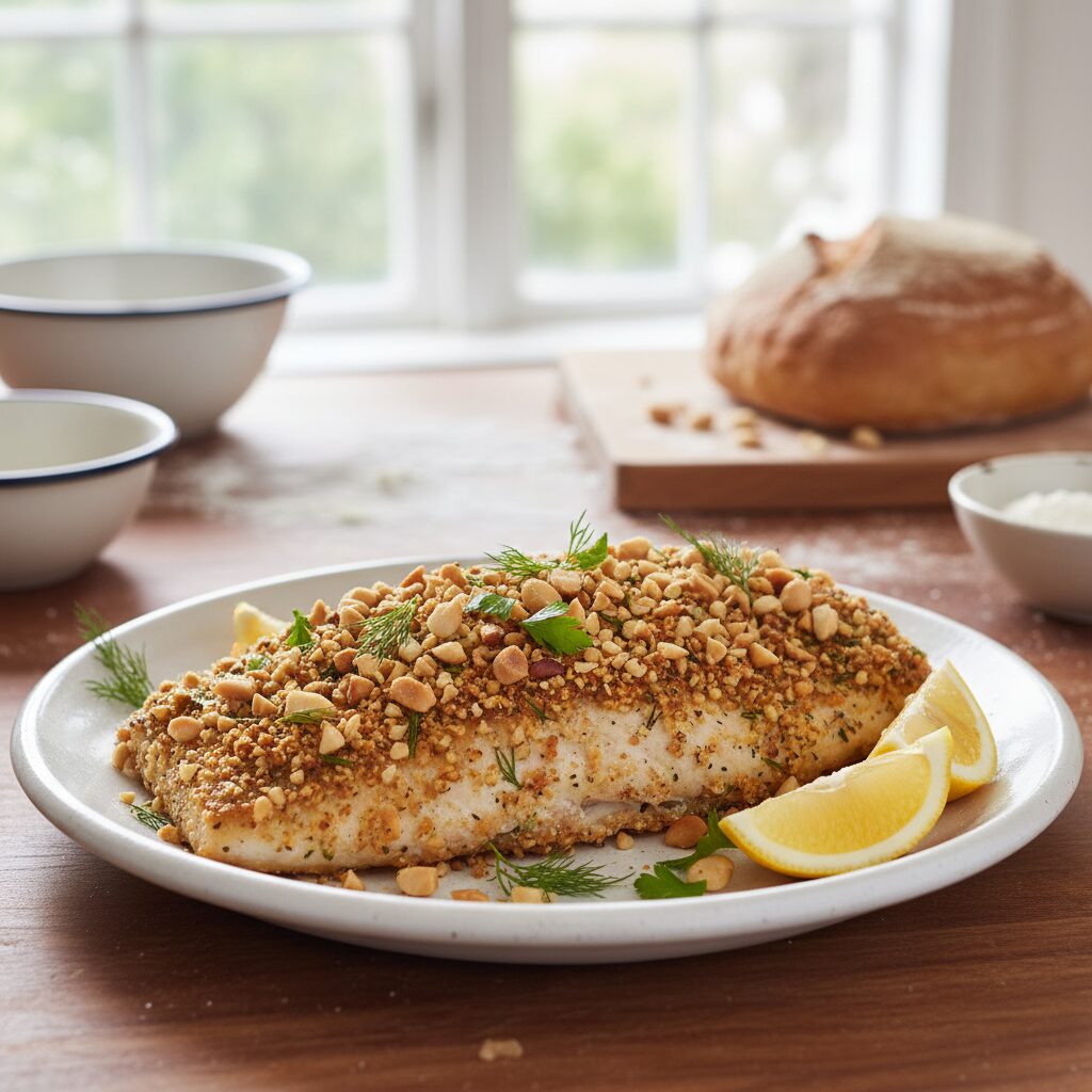 Macadamia-Crusted Coral Trout โ Queensland, Australia