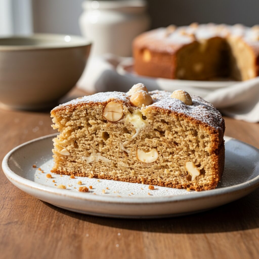 Macadamia and White Chocolate Cake — Queensland, Australia