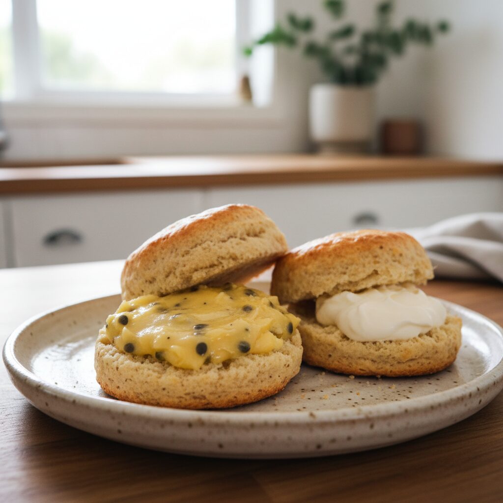 Scones with Passionfruit Butter — Queensland, Australia