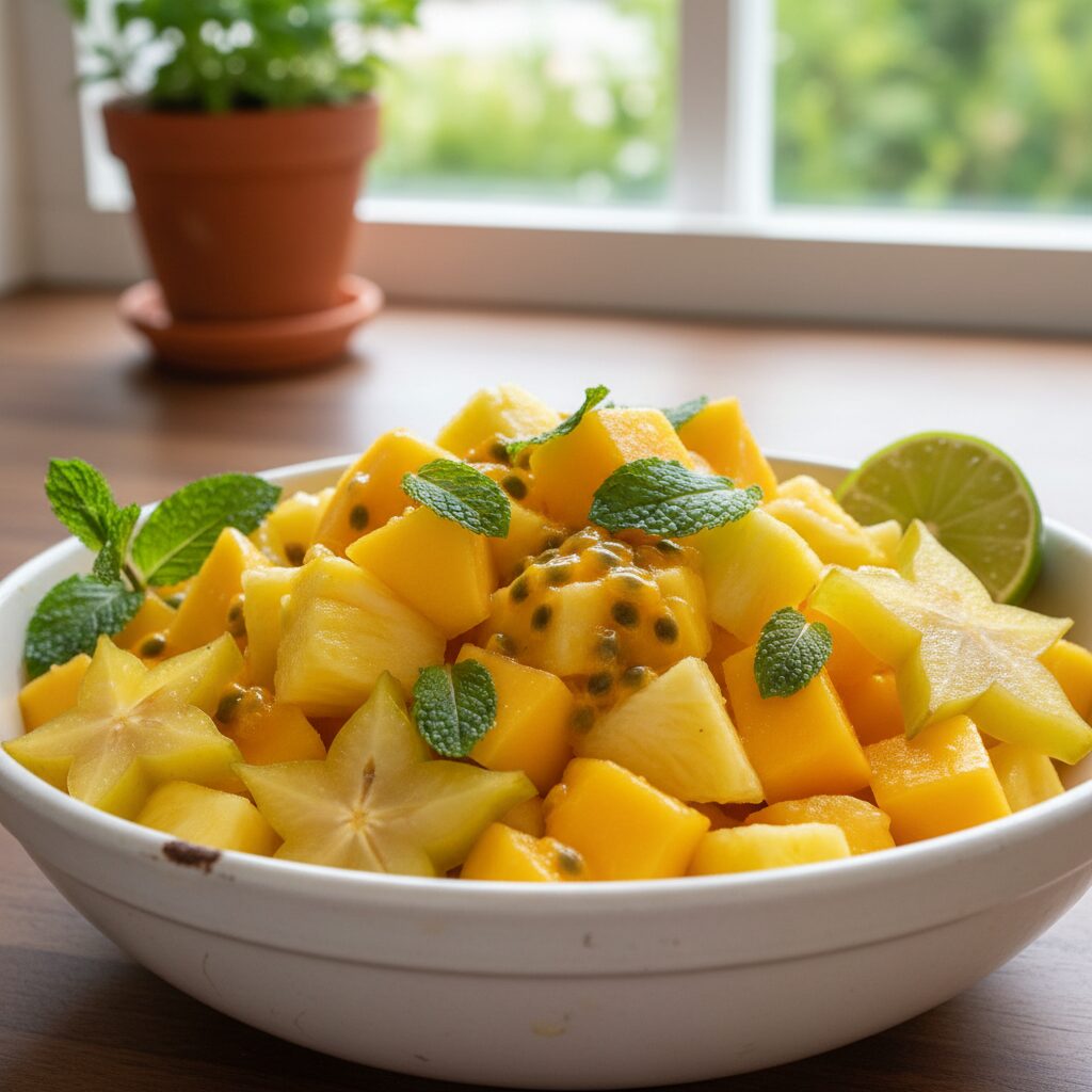 Tropical Fruit Salad with Lime and Mint — Queensland, Australia