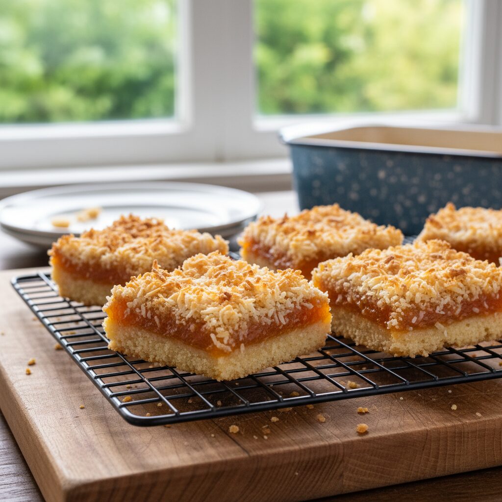 Apricot Slice with Coconut Topping — South Australia, Australia