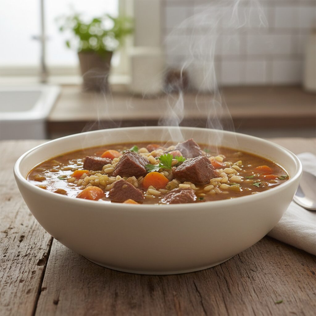 Farmhouse Beef and Barley Soup — South Australia, Australia
