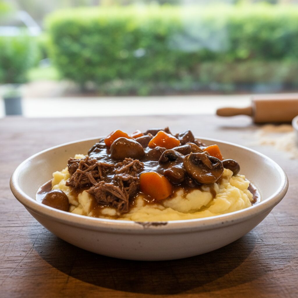 Slow-Cooked Beef and Mushroom Casserole — South Australia, Australia