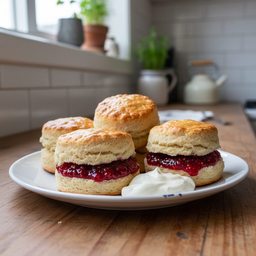 Buttermilk Scones with Raspberry Jam — Tasmania, Australia