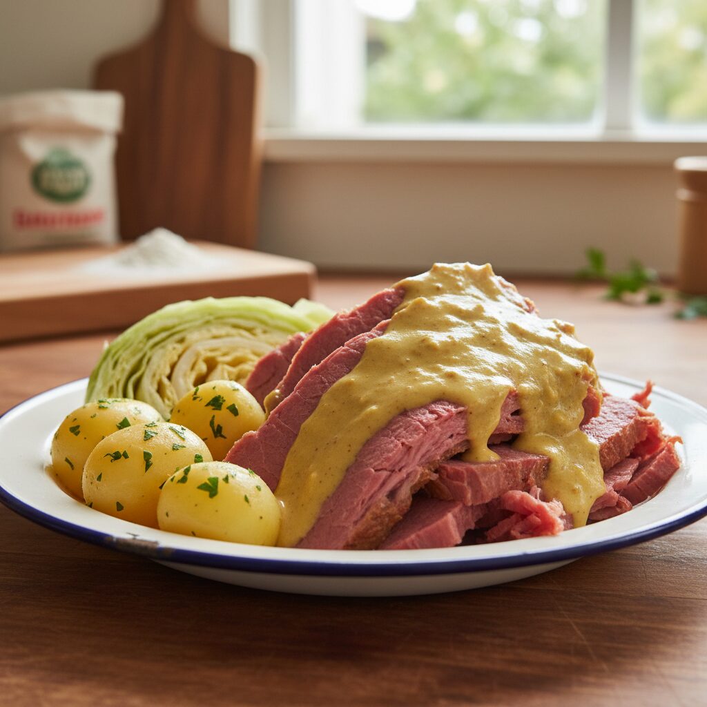 Corned Beef with Mustard Sauce โ Tasmania, Australia