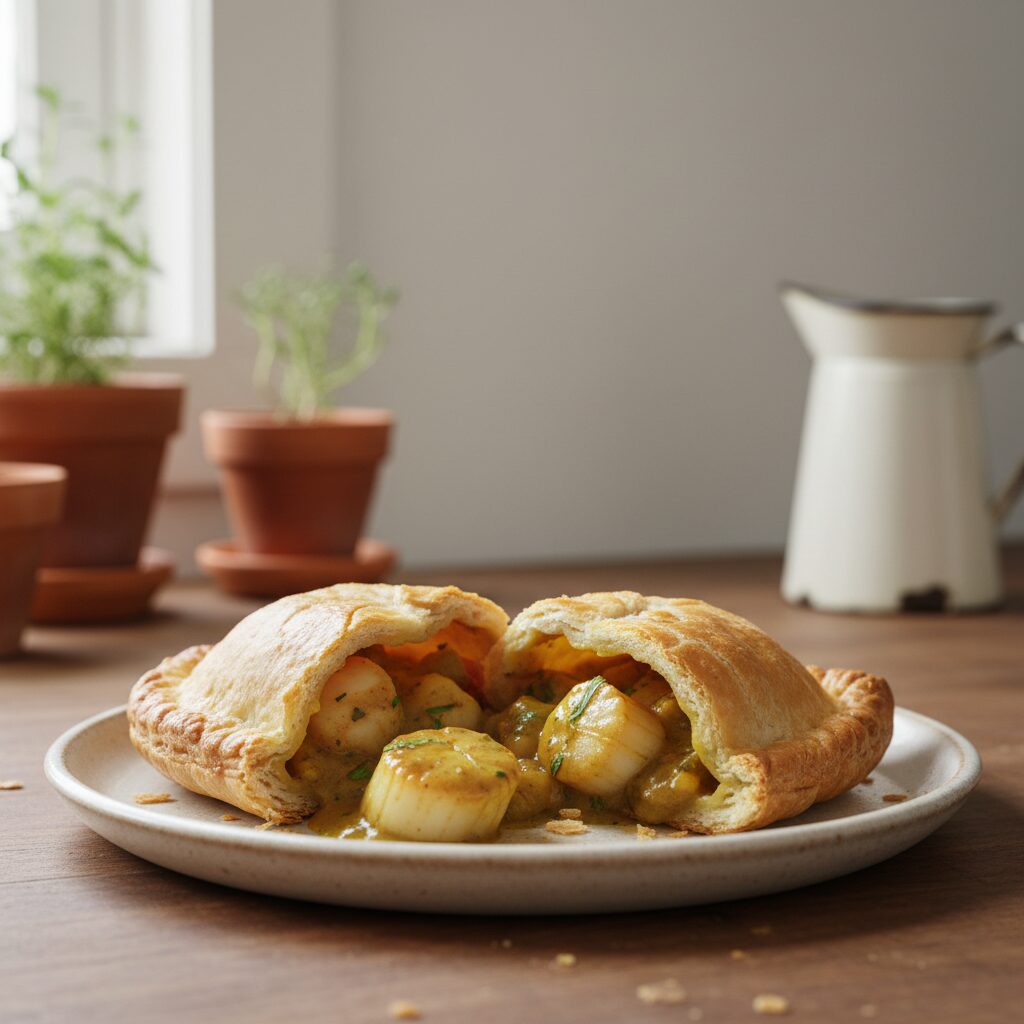 Curried Scallop Pasties — Tasmania, Australia