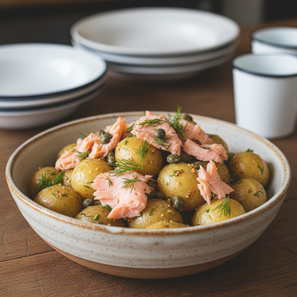 Hot-Smoked Salmon and Potato Salad โ Tasmania, Australia