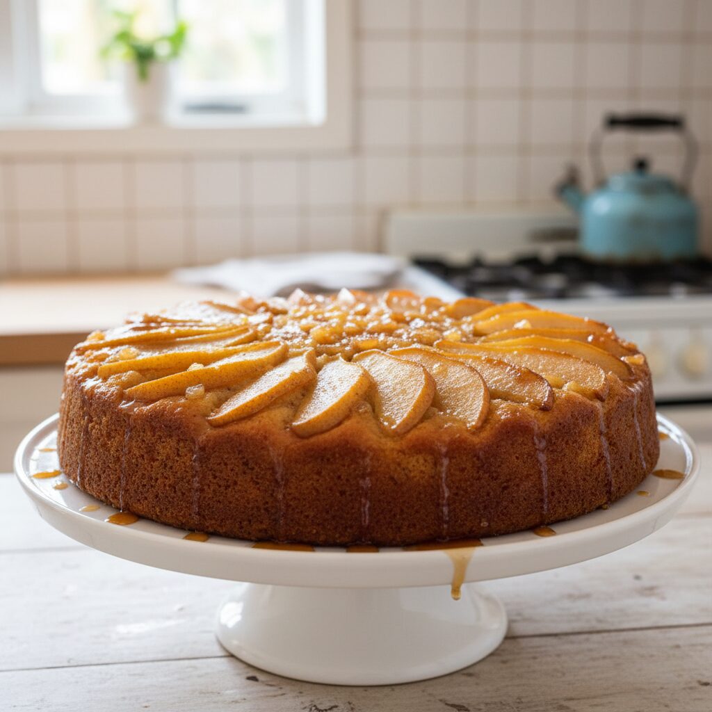 Pear and Ginger Upside-Down Cake — Tasmania, Australia