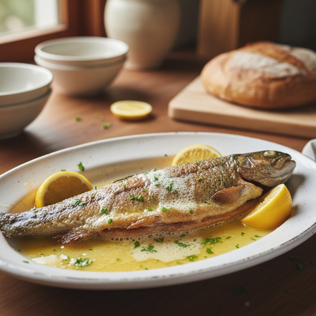 Pan-Fried Alpine Trout with Butter and Lemon — Victoria, Australia