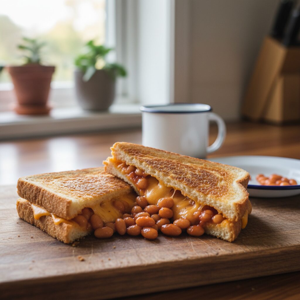 Jaffle with Cheese and Baked Beans — Victoria, Australia