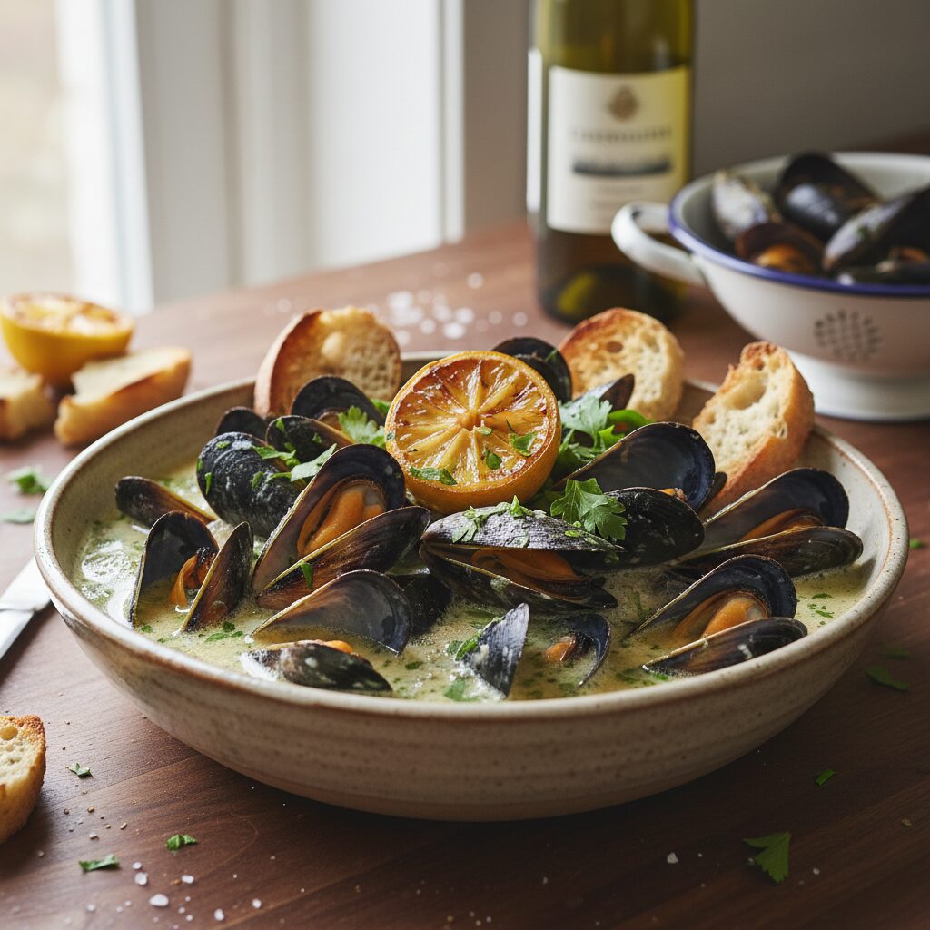 Mornington Peninsula Mussels in White Wine — Victoria, Australia