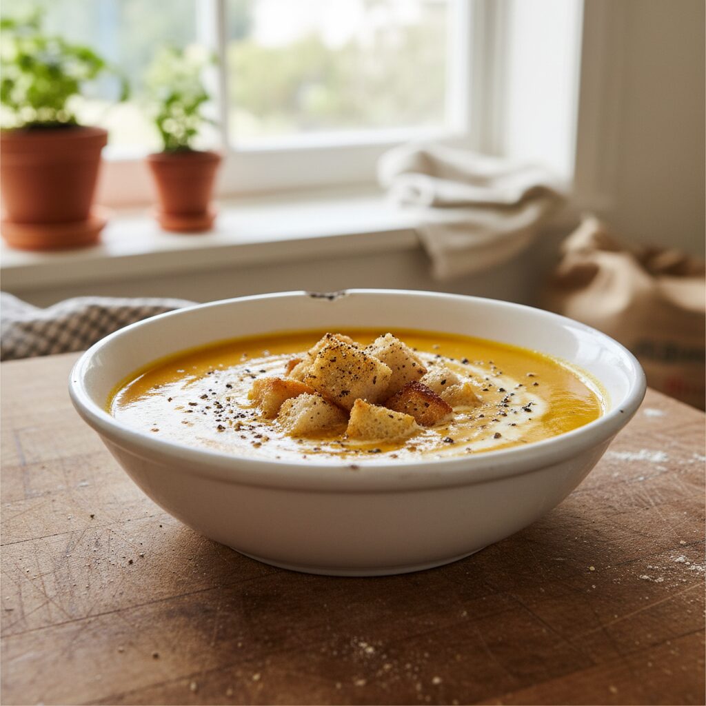Pumpkin Soup with Croutons — Victoria, Australia