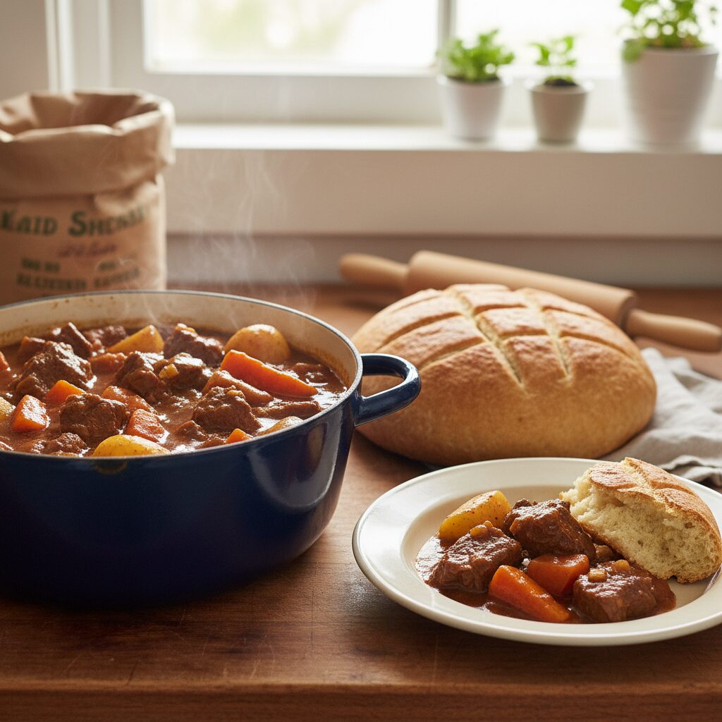 Kimberley Station Beef Stew with Damper — Western Australia, Australia