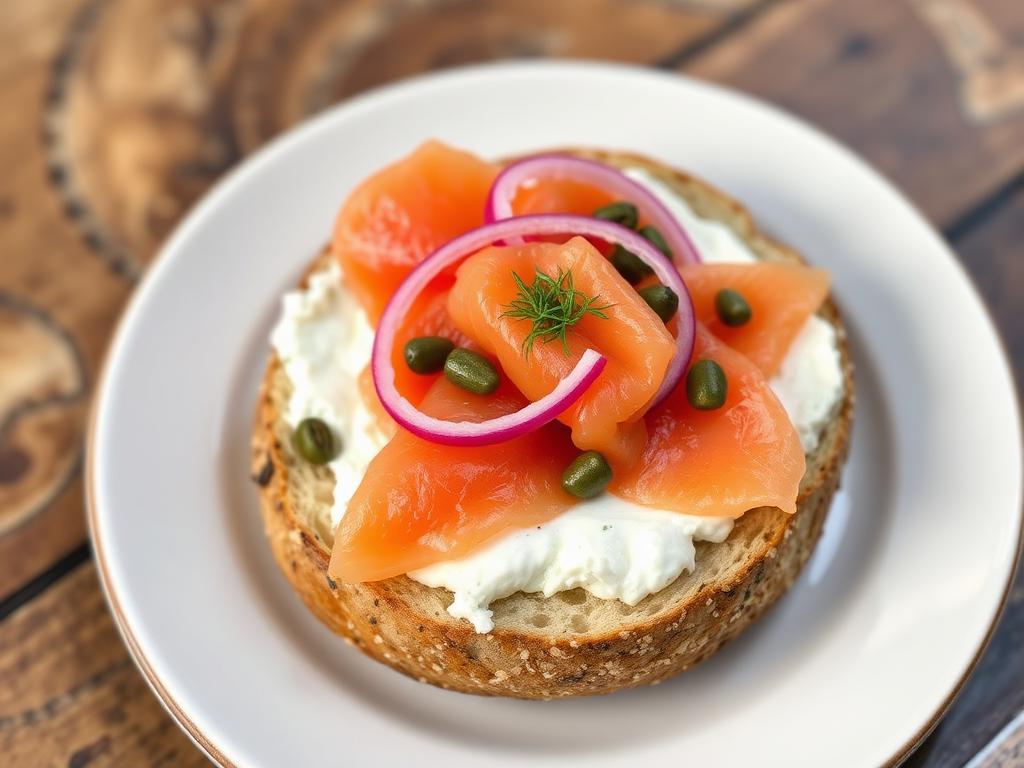 Bagels with Lox and Cream Cheese β New York, United States