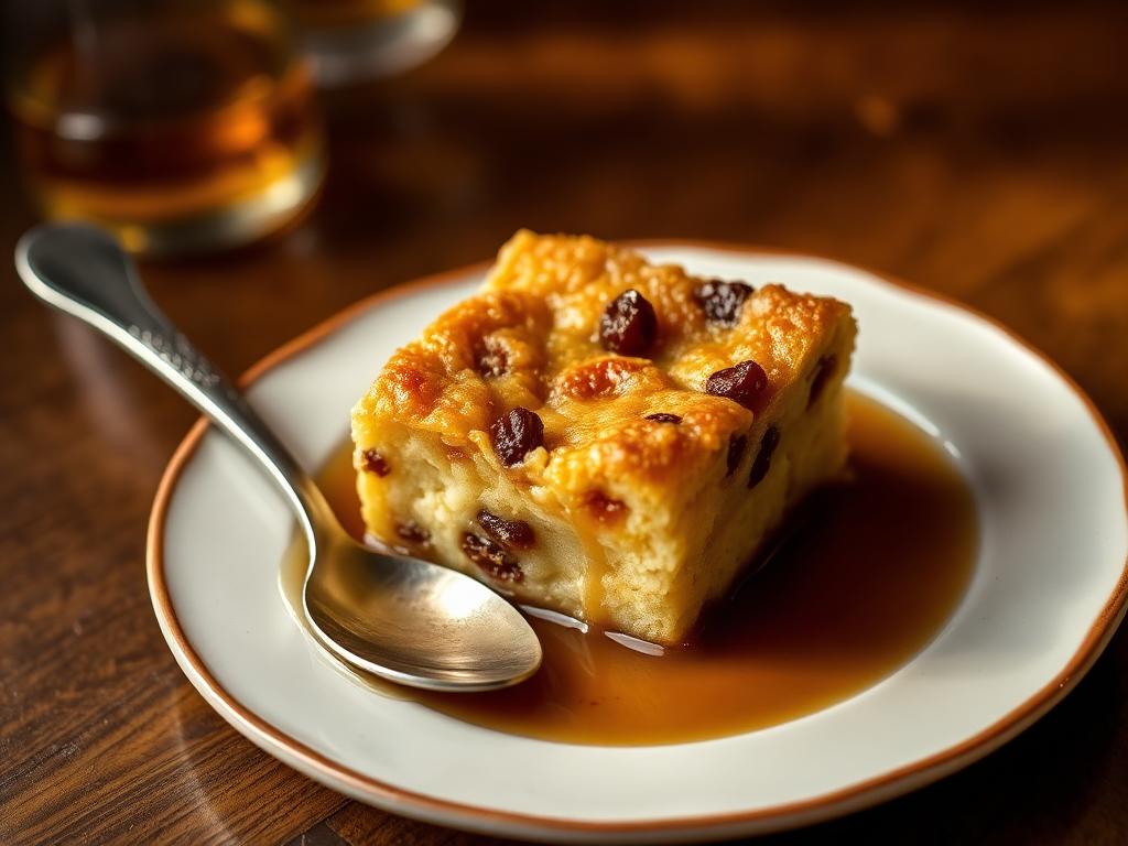 New Orleans Bread Pudding with Whiskey Sauce โ Louisiana, United States