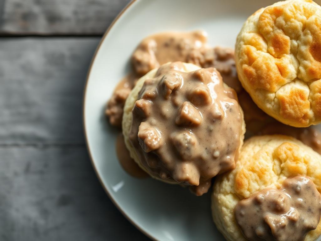 Buttermilk Biscuits with Sawmill Gravy โ Tennessee, United States