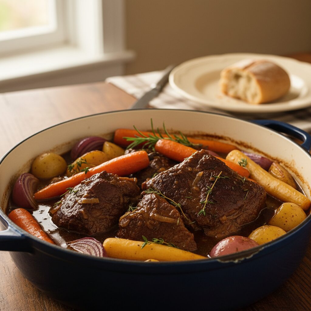 Bison Pot Roast with Root Vegetables — Alberta, Canada