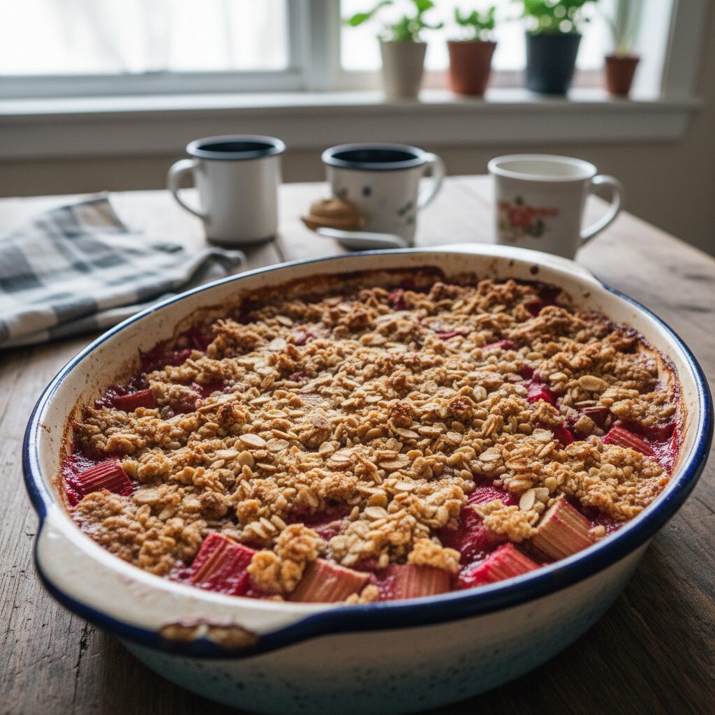 Rhubarb Crisp — Alberta, Canada