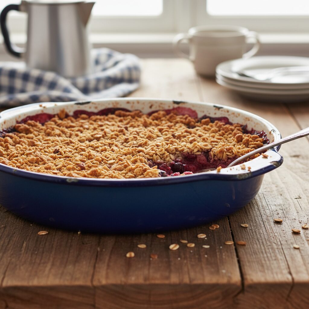 Saskatoon Berry Crisp — Alberta, Canada
