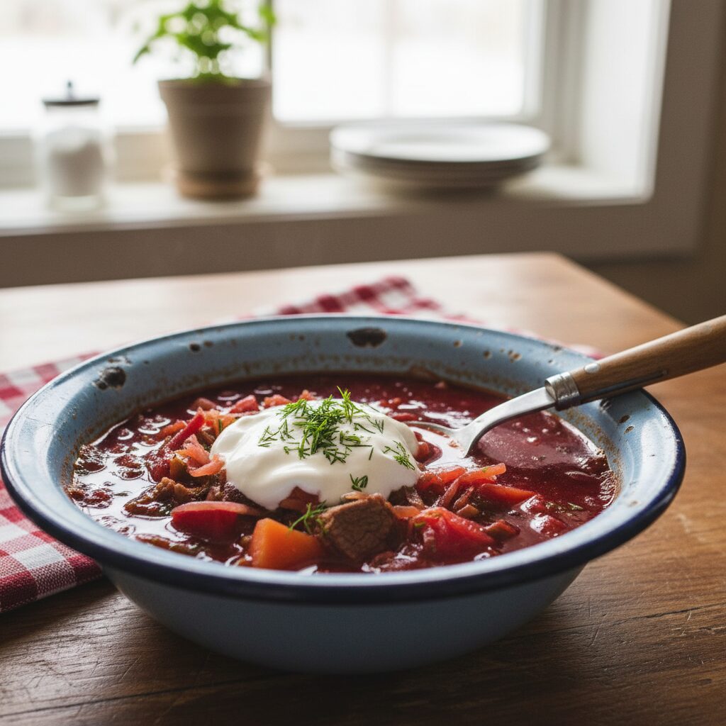Ukrainian Canadian Beet Borscht — Alberta, Canada
