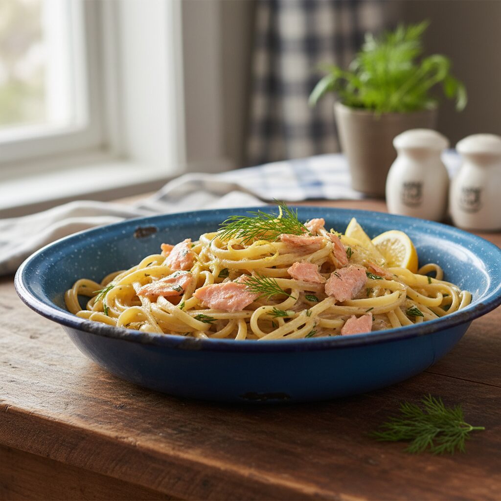 Sooke Smoked Salmon Pasta — British Columbia, Canada