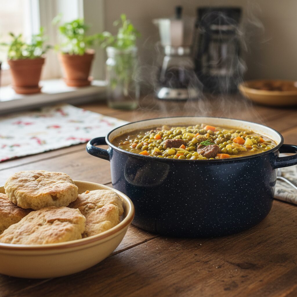 Métis Rubaboo (Pea and Bannock Stew) — Manitoba, Canada
