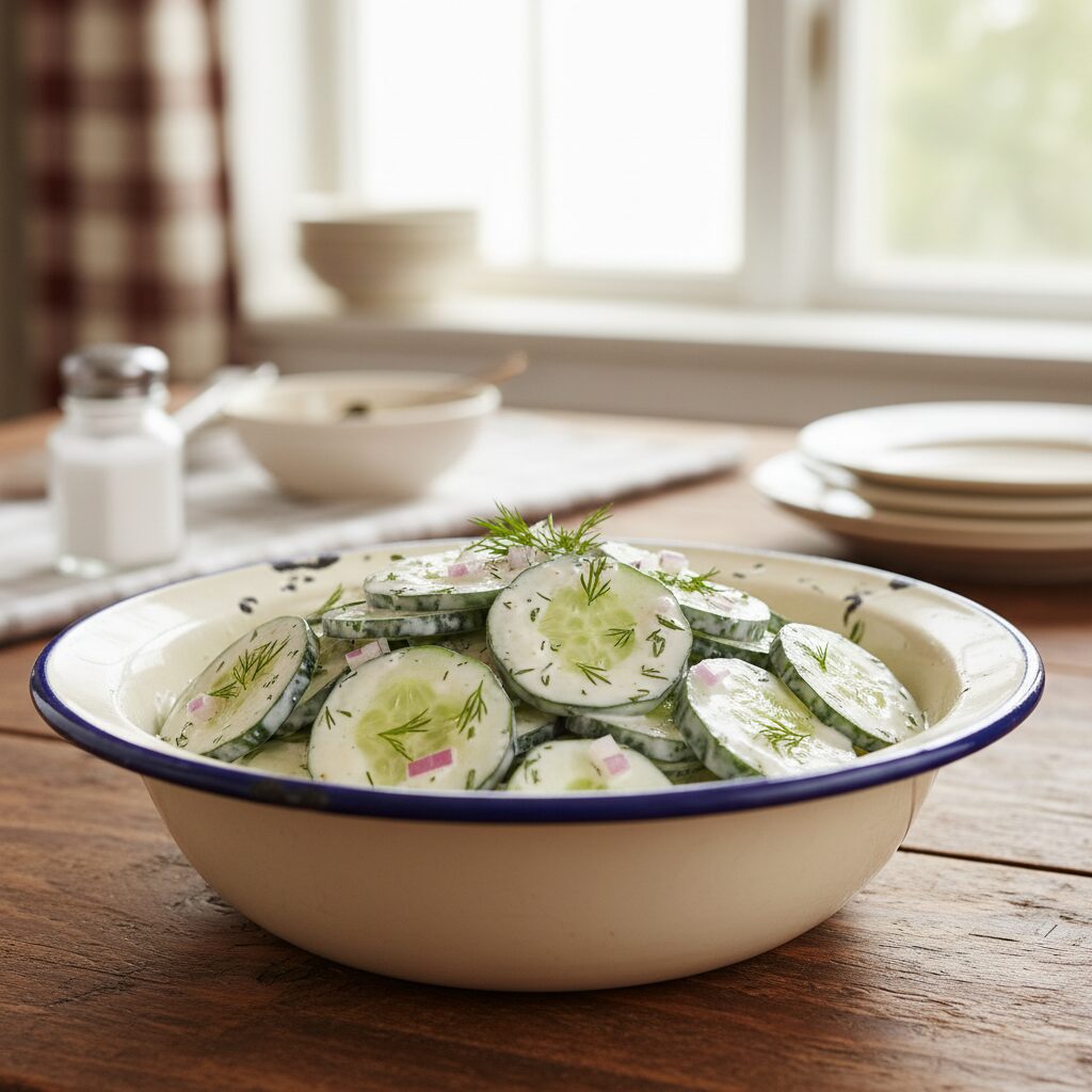 Manitoba Sour Cream Cucumber Salad — Manitoba, Canada