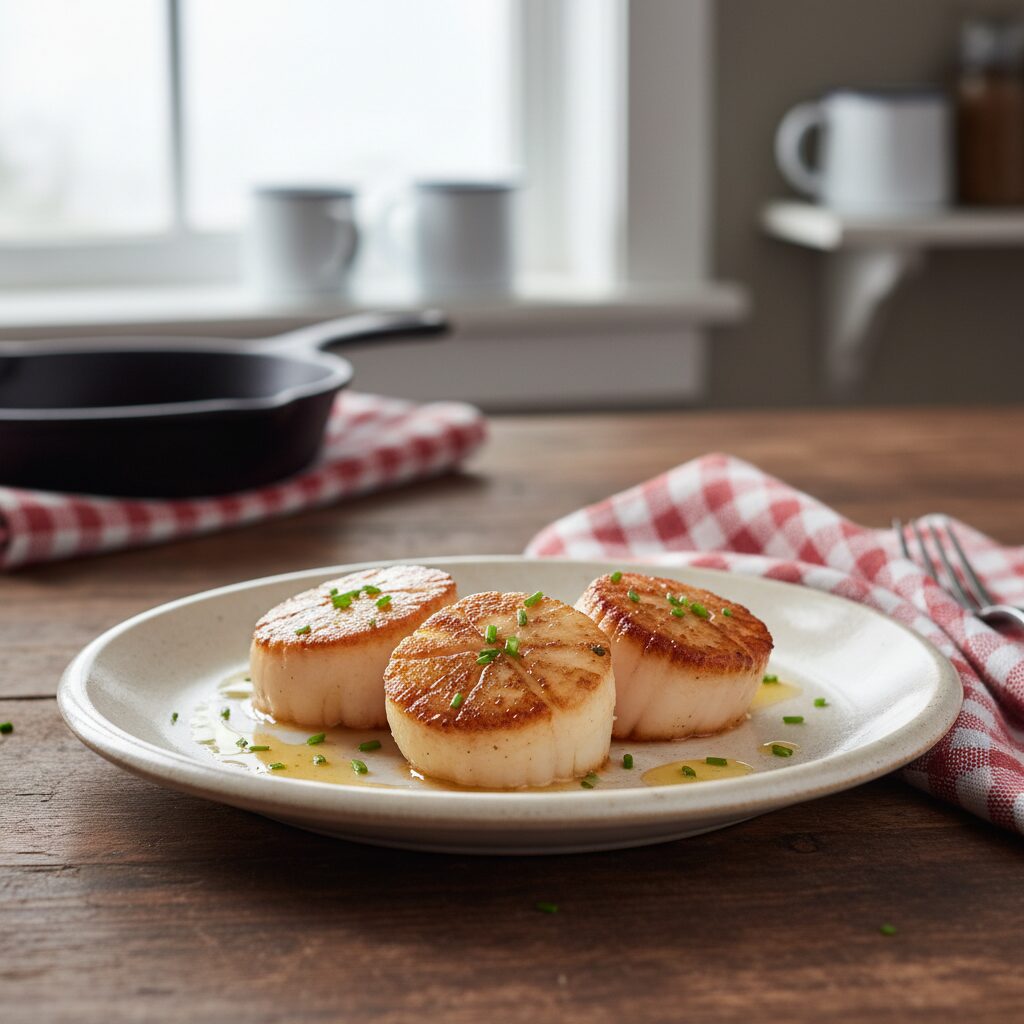 Pan-Seared Bay of Fundy Scallops — New Brunswick, Canada