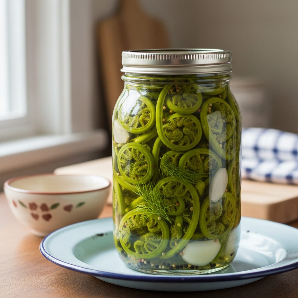Pickled Fiddleheads โ New Brunswick, Canada