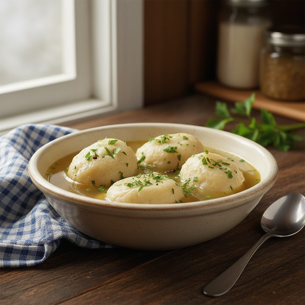 Potato Dumplings in Broth — New Brunswick, Canada