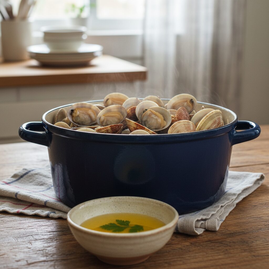 Steamed Clams with Butter — New Brunswick, Canada